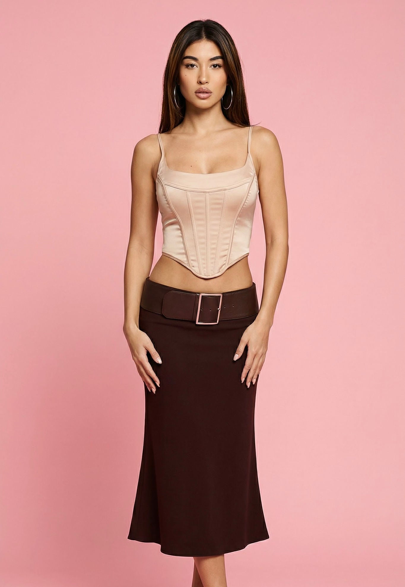 Desert Rose Sand Corset Top - Hearts & Wires Studio