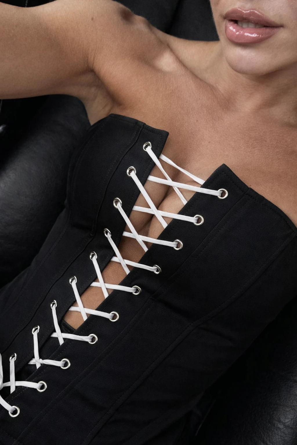 Supergirl Lace Up Corset Top - Hearts & Wires Studio