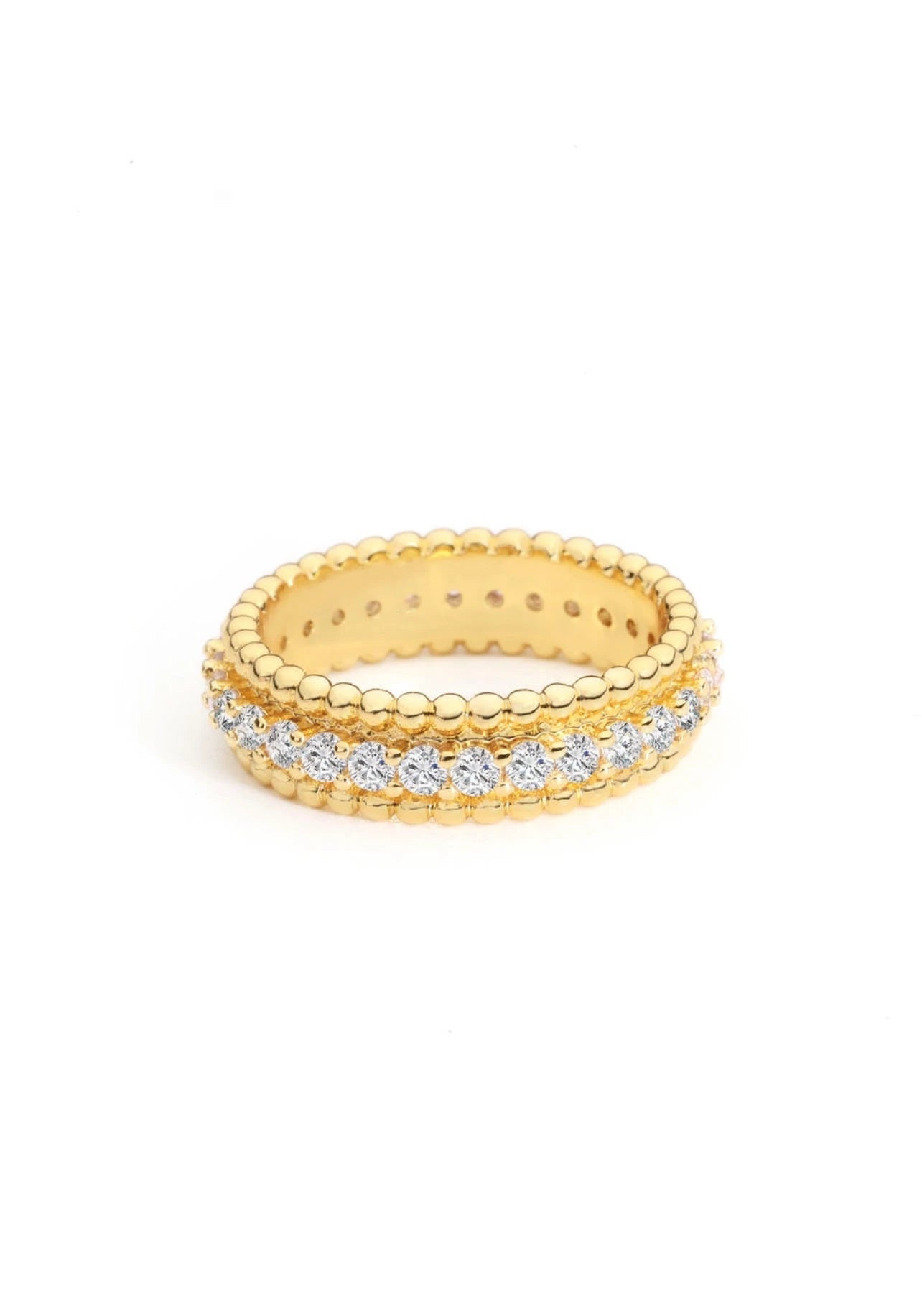 Acantha Crystal Ring - Hearts & Wires Studio
