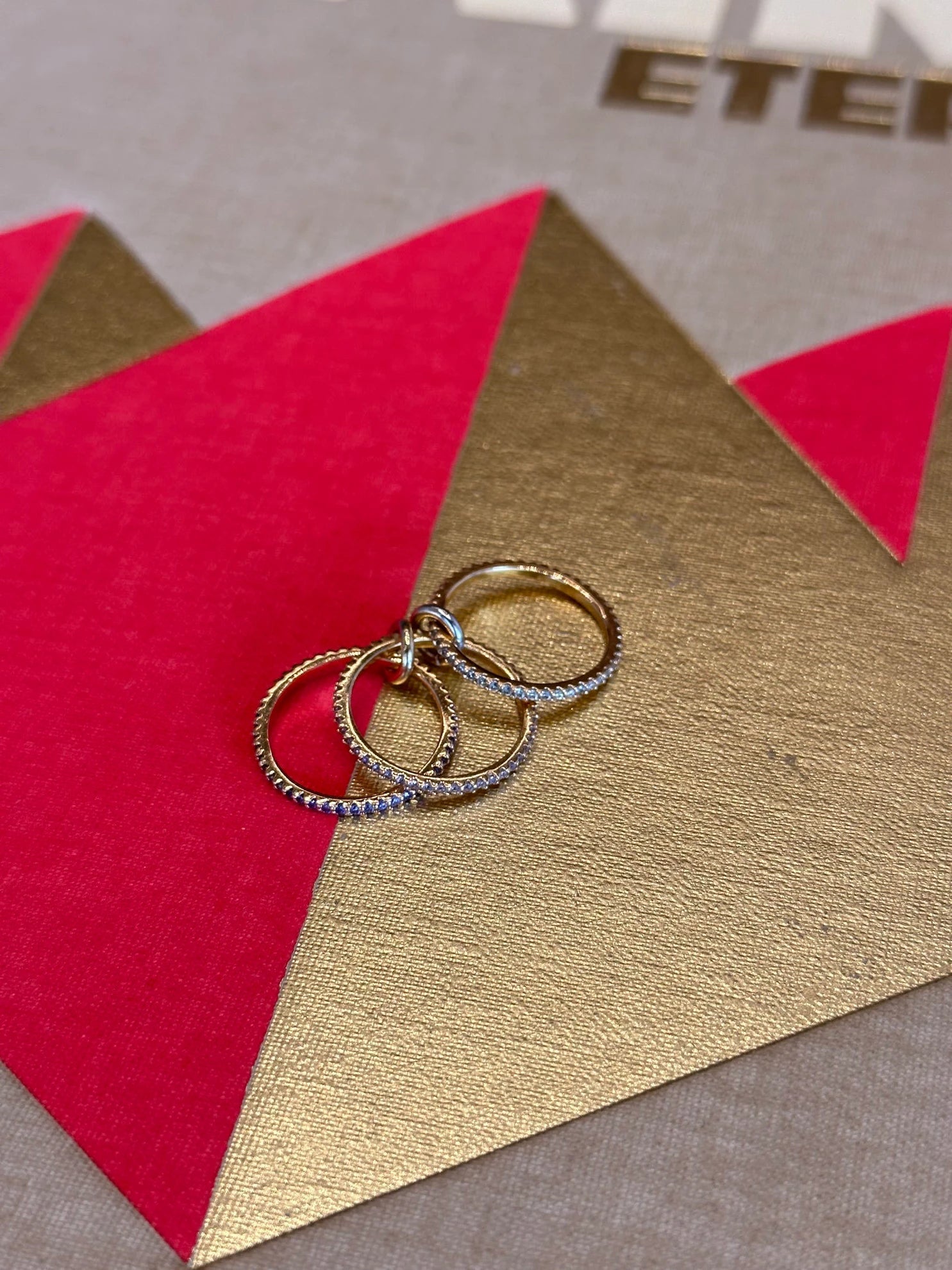 Calista Crystal Ring - Hearts & Wires Studio