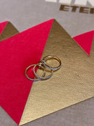 Calista Crystal Ring - Hearts & Wires Studio