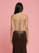 Desert Rose Sand Corset Top - Hearts & Wires Studio