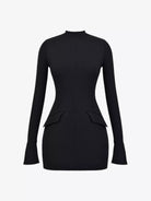 Equinox Long-Sleeved Bodycon Dress – Black - Hearts & Wires Studio