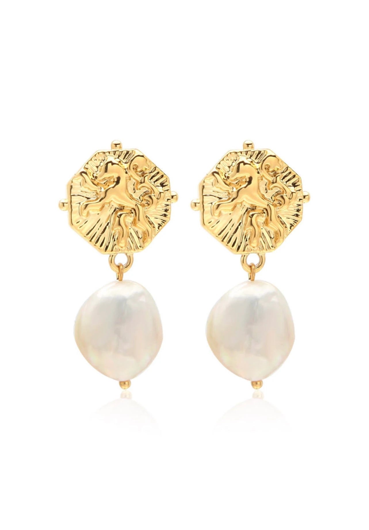 Evadne Pearl Earrings - Hearts & Wires Studio