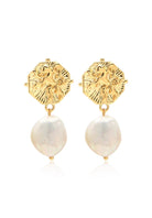 Evadne Pearl Earrings - Hearts & Wires Studio