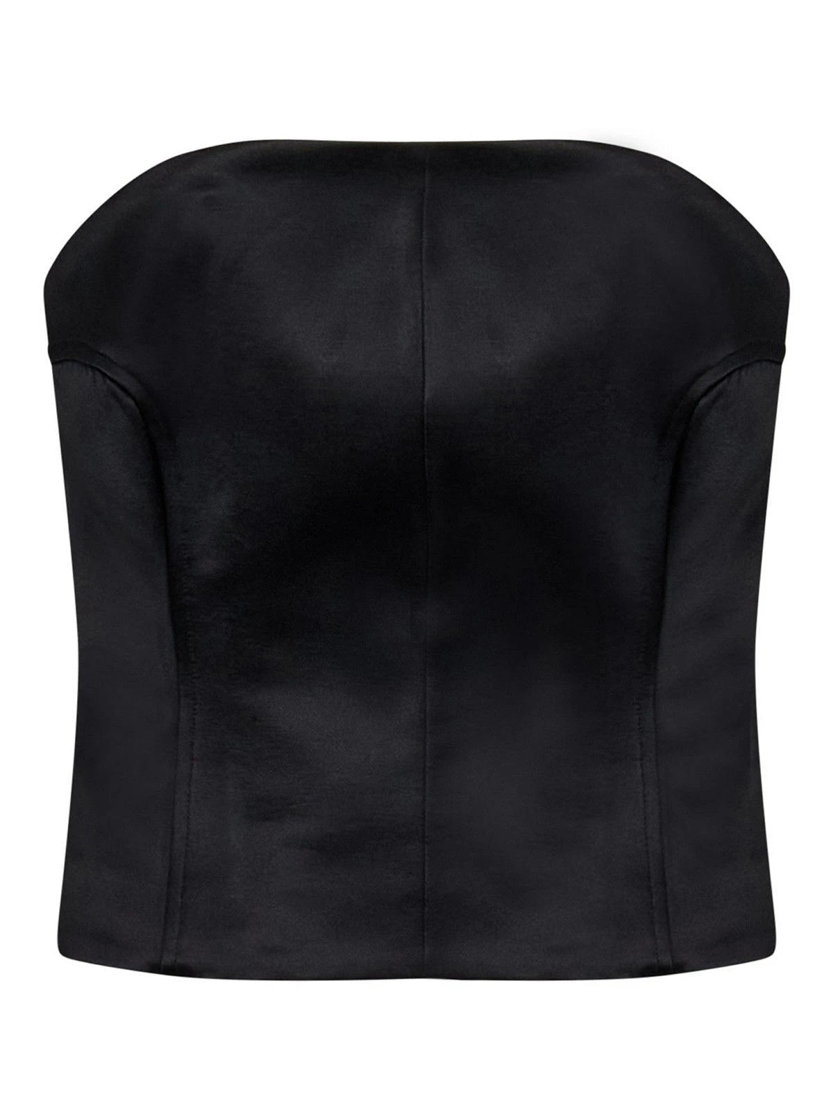 Fill the Void Black Corset Style Top - Hearts & Wires Studio