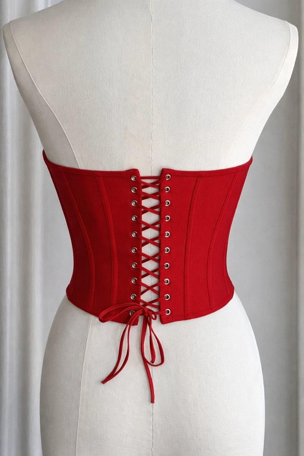 Girl on Fire Red Spandex Corset Top - Hearts & Wires Studio