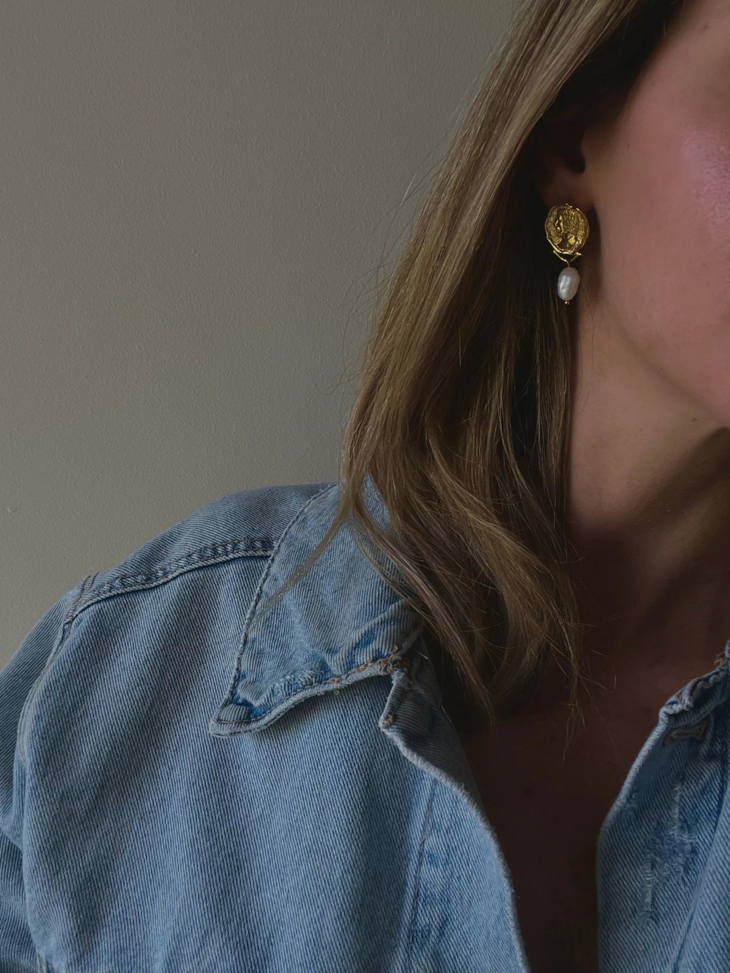 Iris Pearl Earrings - Hearts & Wires Studio