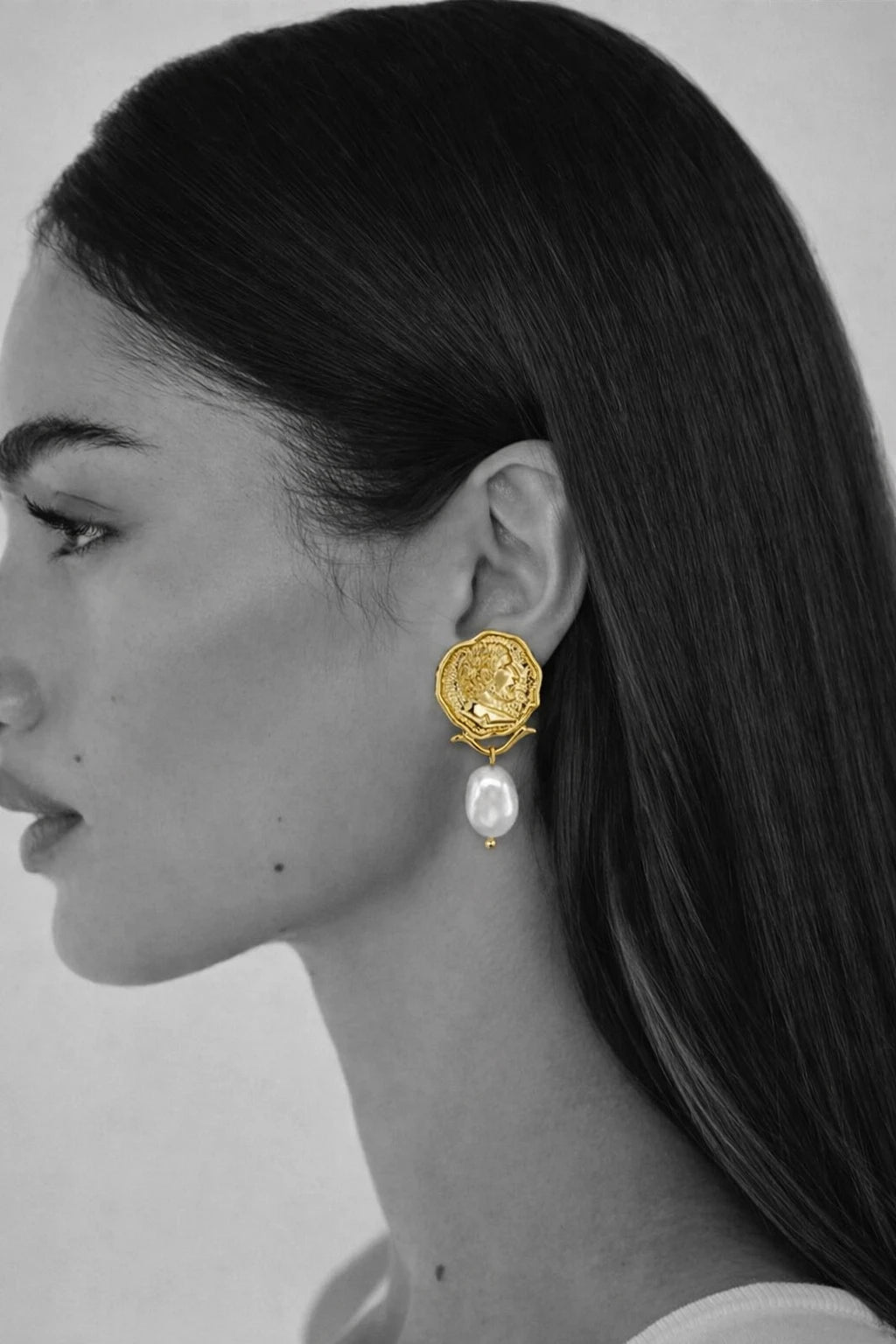 Iris Pearl Earrings - Hearts & Wires Studio