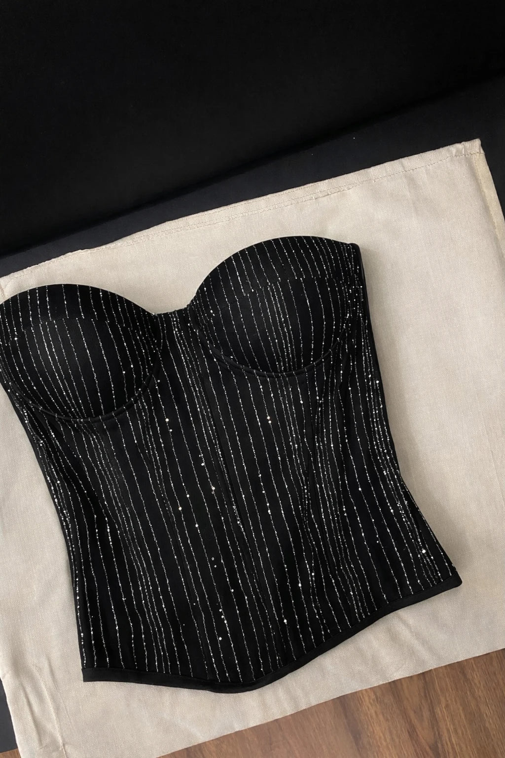 Midnight Muse Sequin Corset Top - Hearts & Wires Studio