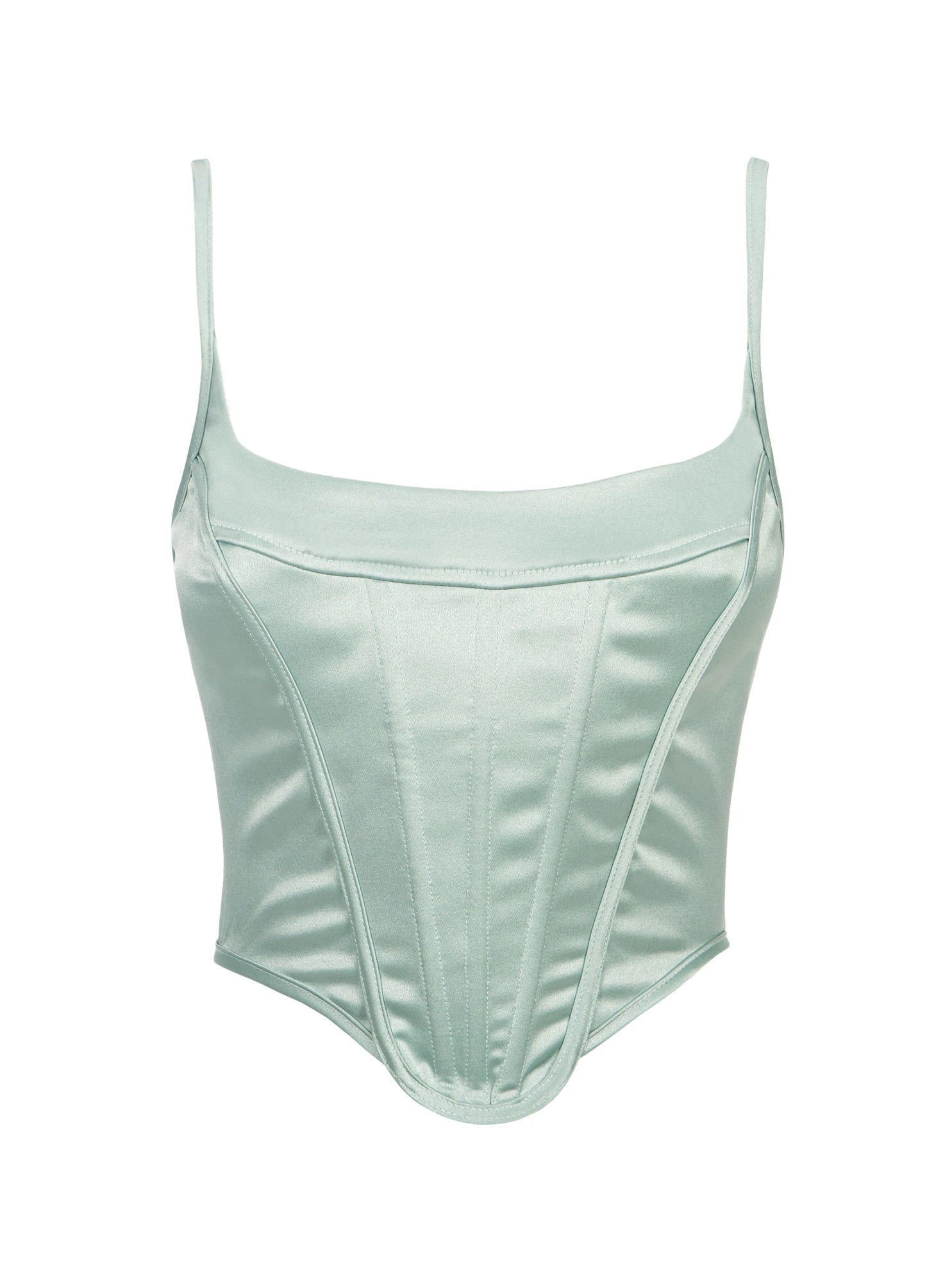 Ocean Drive Satin Corset Top - Hearts & Wires Studio