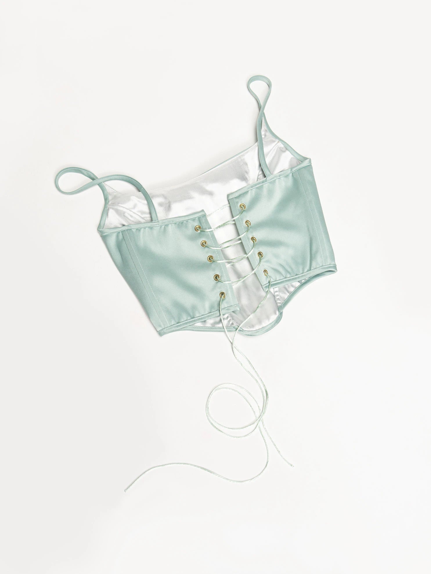 Ocean Drive Satin Corset Top - Hearts & Wires Studio