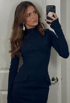 Rosalia Long-Sleeved Bodycon Dress - Hearts & Wires Studio