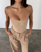 Samantha Sheer Sculpt Corset Top - Hearts & Wires Studio