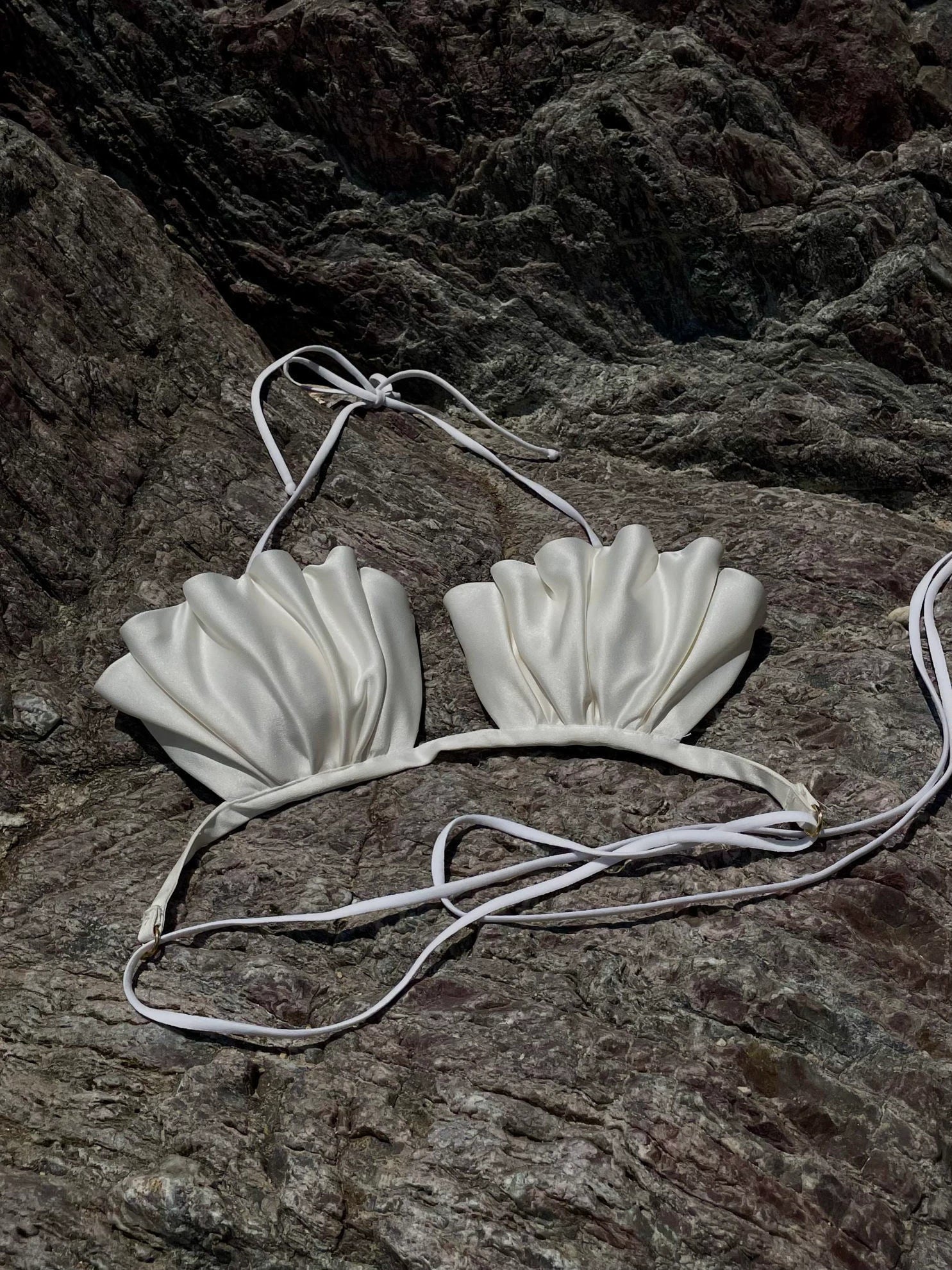 Seashell Bra Top Ivory White - Hearts & Wires Studio