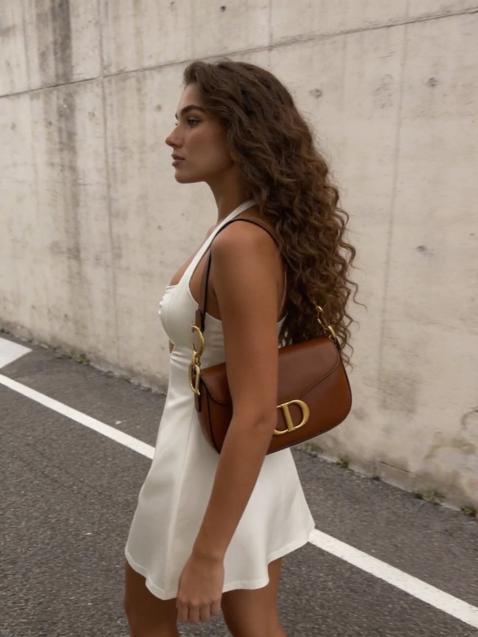 Valeria Mini White Halter Dress - Hearts & Wires Studio