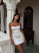 White Martini Creme Mini Dress - Hearts & Wires Studio